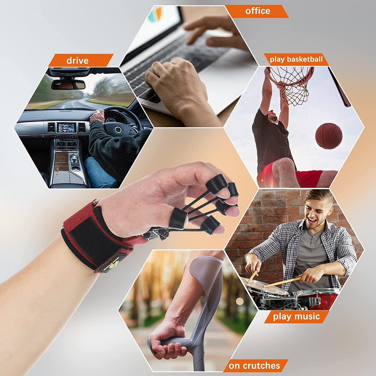 Finger Gripper Strength Trainer Forearm Exerciser