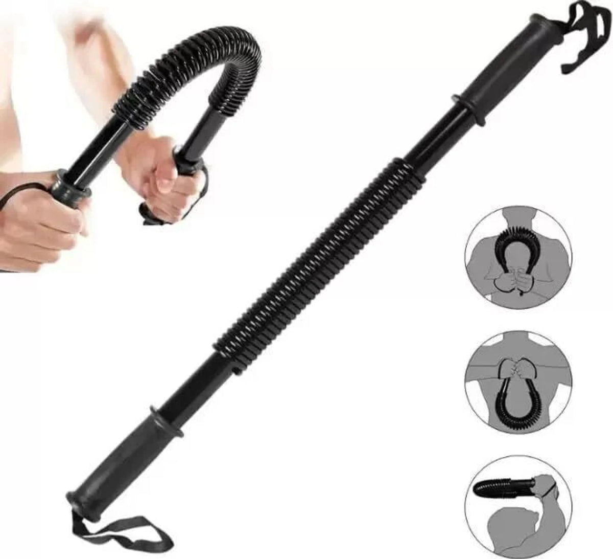 Carbon Steel Spring Power Twister 40 kg for Upper Body and Arm Strengthening Workout