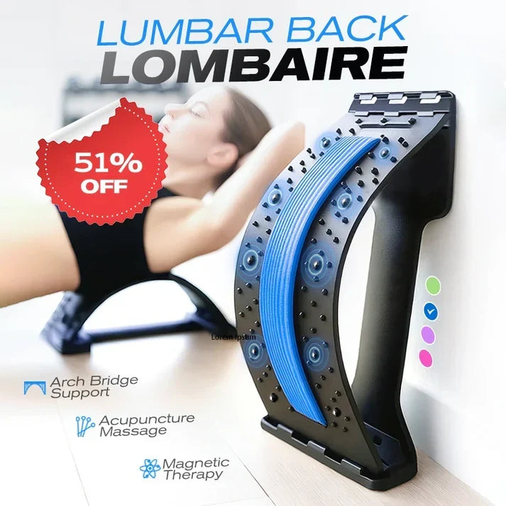 🔥Magnetic Therapy Acupuncture Massage Lumbar Back Stretcher