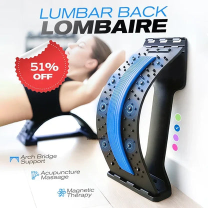 🔥Magnetic Therapy Acupuncture Massage Lumbar Back Stretcher