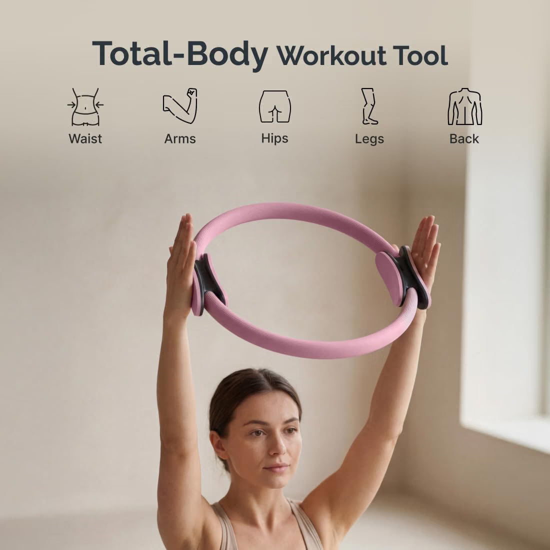 Cult Pilates Ring Fitness Circle with Dual Grip Handles