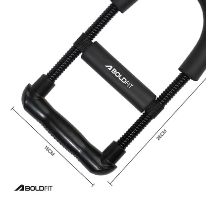 Boldfit Forearm Strengthener Wrist Exercise Equipment Arm Strengthener Grip Strengthener Fitness Equipment Home Gym Equipment For Men & Gym Equipment For Women Grip Workout Forearm Wrist Grip, Black