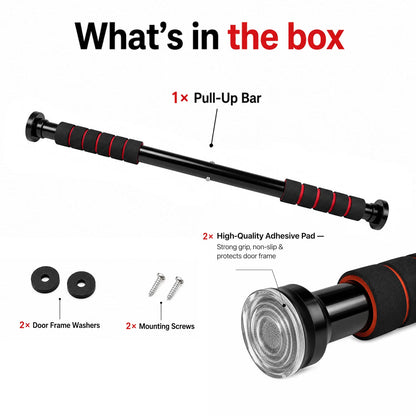Pull Up Bar for Home | Doorway Pull Up Bar for Kids & Adults