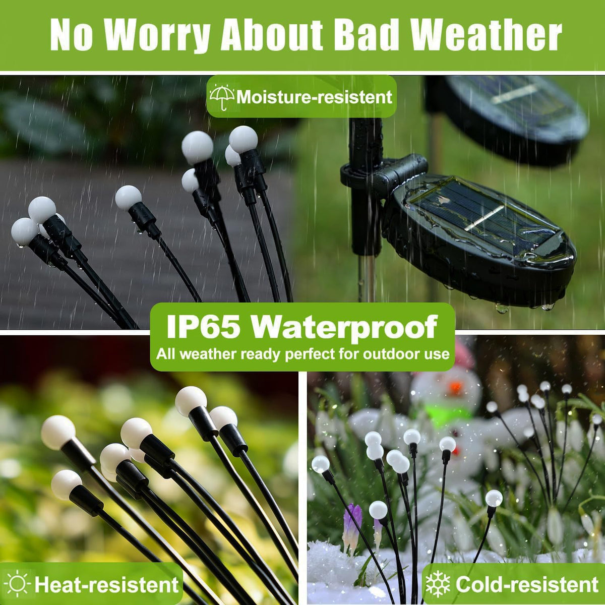 OBSYDIUM Garden Solar Light Outdoor Home Solar Powered Waterproof Plant Lights for Balcony Terrace Pots Decoration(1, Compact)
