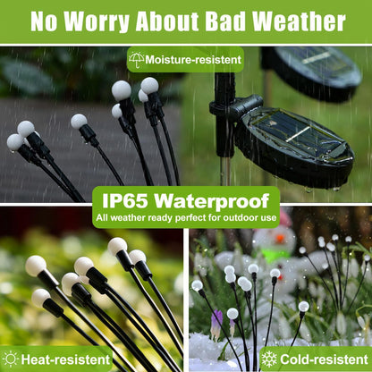 OBSYDIUM Garden Solar Light Outdoor Home Solar Powered Waterproof Plant Lights for Balcony Terrace Pots Decoration(1, Compact)