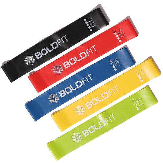 Resistance Bands Mini Loop Set (Pack of 5) Hip Toning Exercise