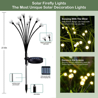 OBSYDIUM Garden Solar Light Outdoor Home Solar Powered Waterproof Plant Lights for Balcony Terrace Pots Decoration(1, Compact)