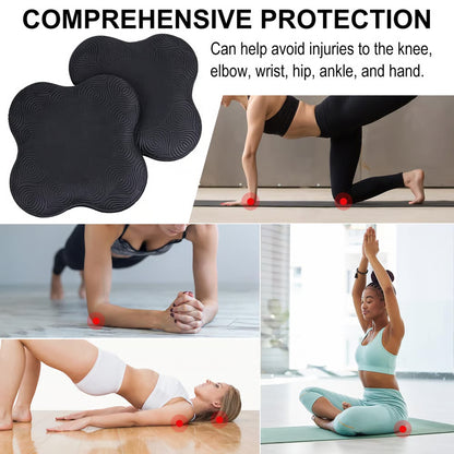 Yoga Knee Pads for Joint Protection – Non-Slip Wrist, Elbow & Knee Cushion Support (Pack of 2)