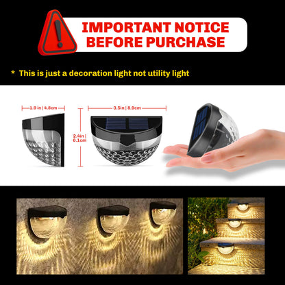 Homehop Solar Light Outdoor Home Garden Wall LED Decoration Lamp Wireless