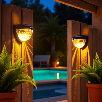 Homehop Solar Light Outdoor Home Garden Wall LED Decoration Lamp Wireless