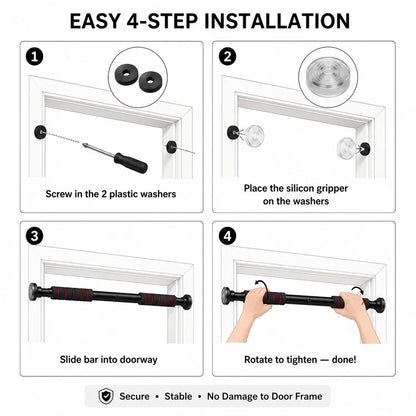 Pull Up Bar for Home | Doorway Pull Up Bar for Kids & Adults
