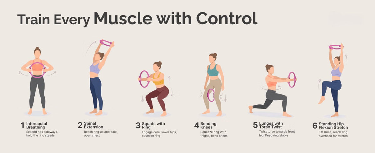 Cult Pilates Ring Fitness Circle with Dual Grip Handles